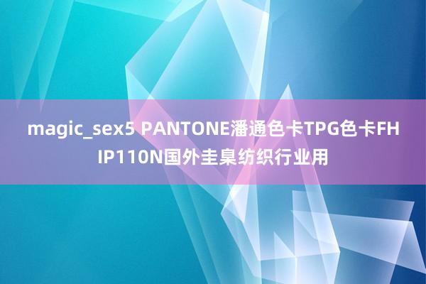 magic_sex5 PANTONE潘通色卡TPG色卡FHIP110N国外圭臬纺织行业用