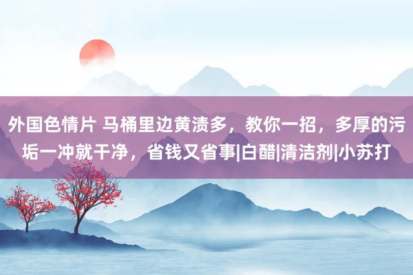 外国色情片 马桶里边黄渍多，教你一招，多厚的污垢一冲就干净，省钱又省事|白醋|清洁剂|小苏打